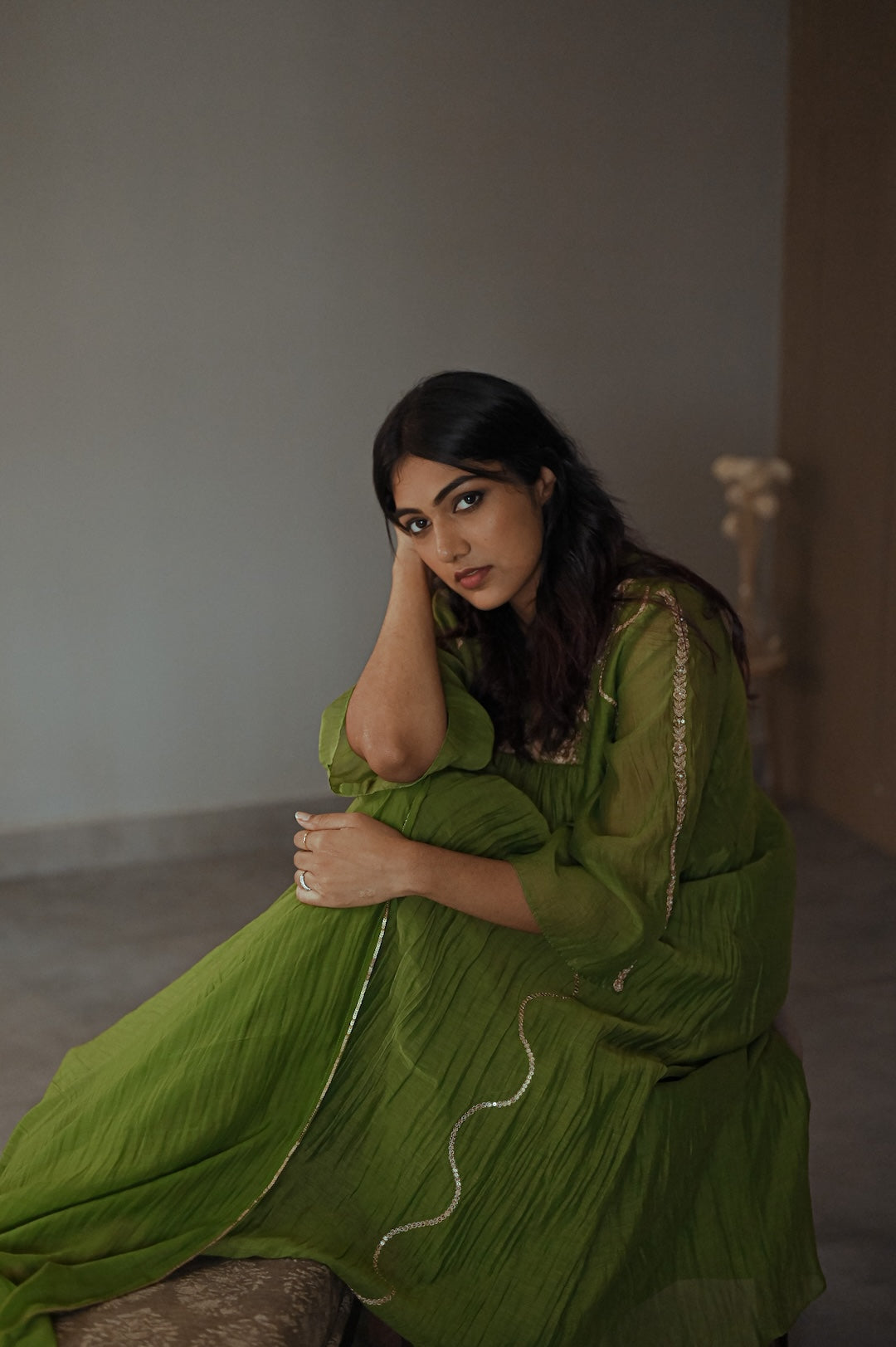 Mehendi Green Kurta Set - Zuleiha