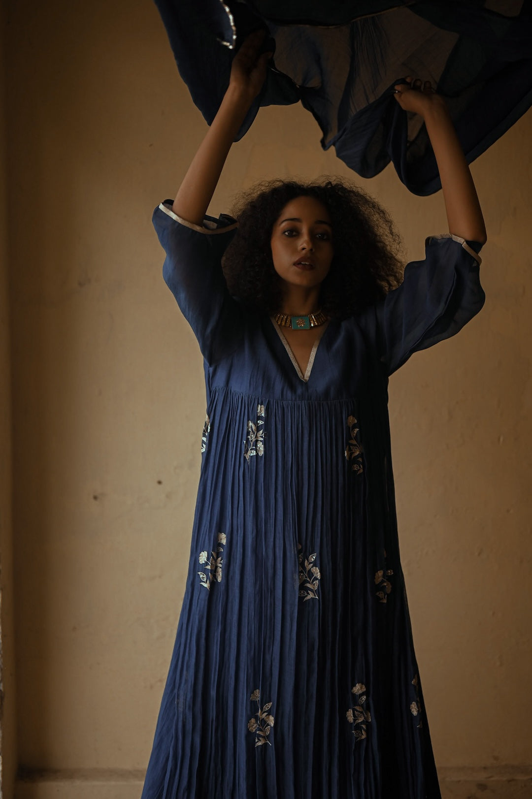 Ink Blue Kurt Set - Zuleiha