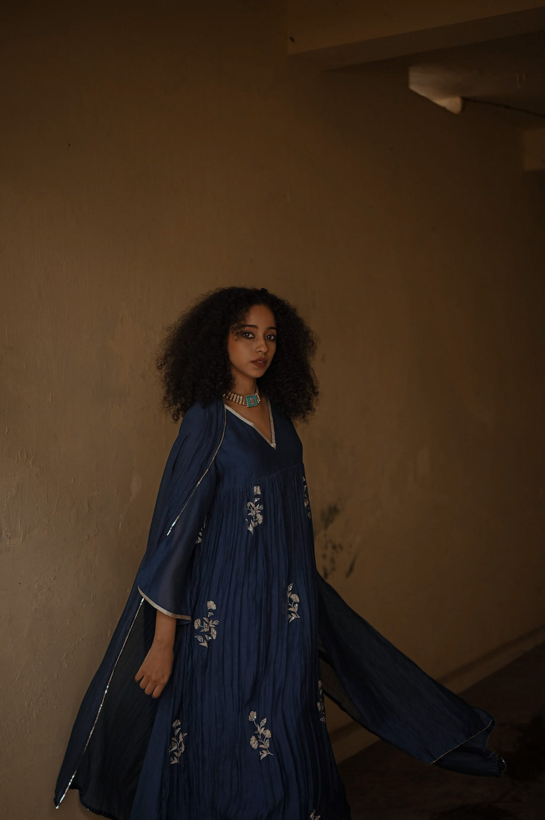 Ink Blue Kurt Set - Zuleiha