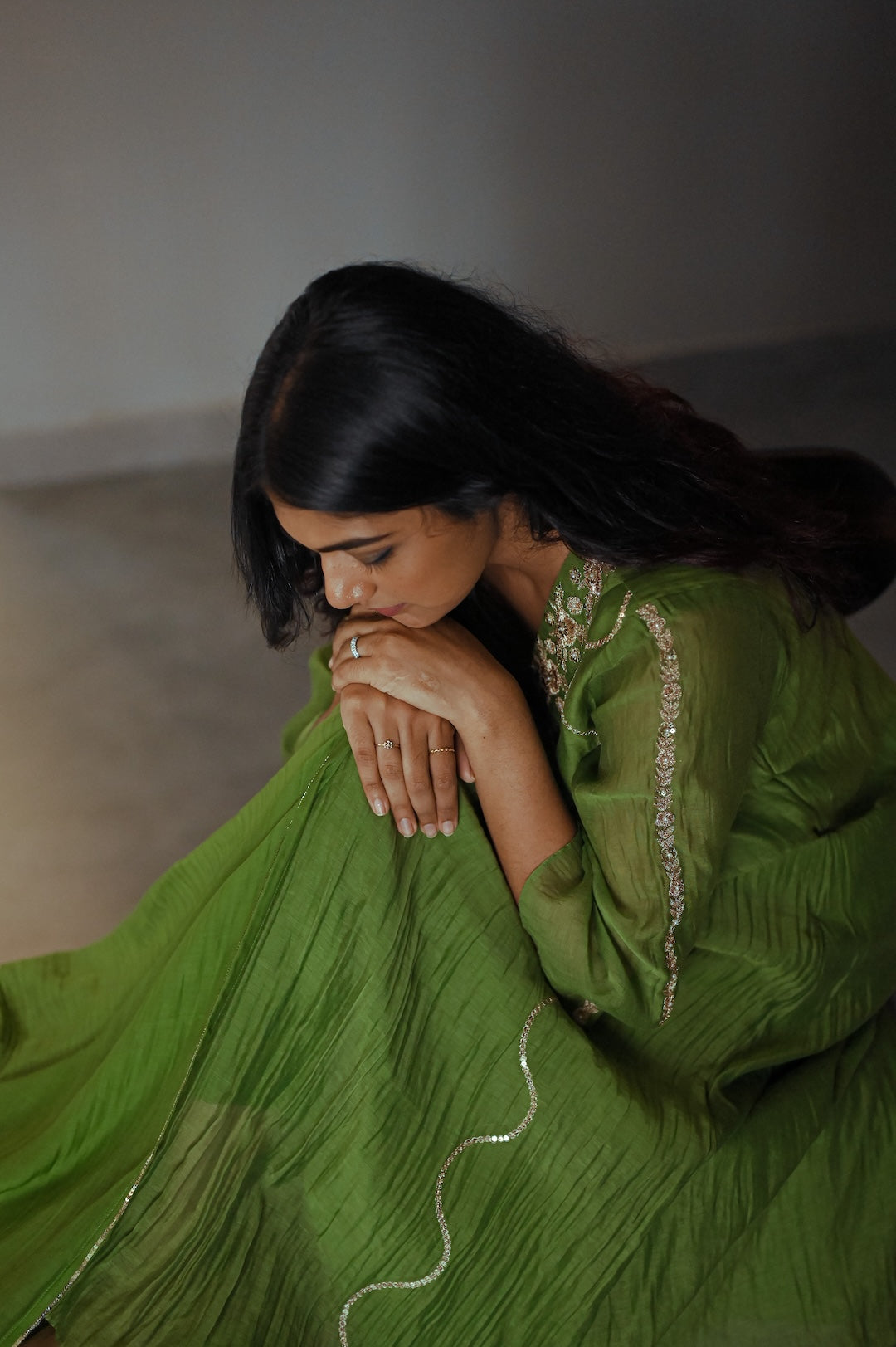 Mehendi Green Kurta Set - Zuleiha