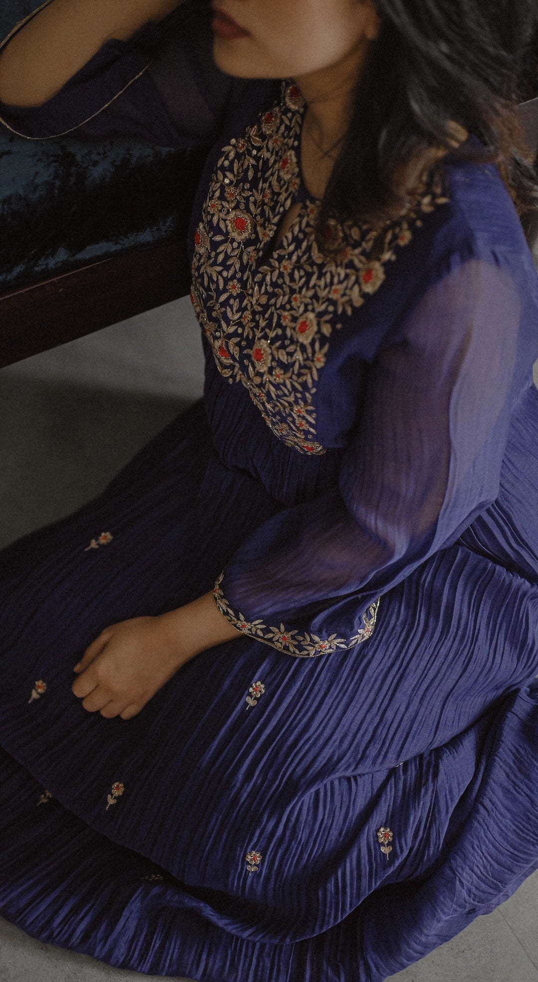Royal Blue Kurta Set - Zuleiha