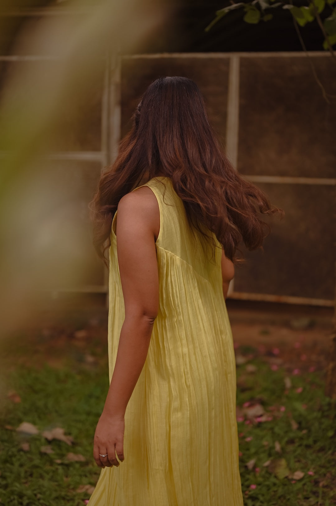 Yellow Co-rd Set with Zari and Thread - Zuleiha