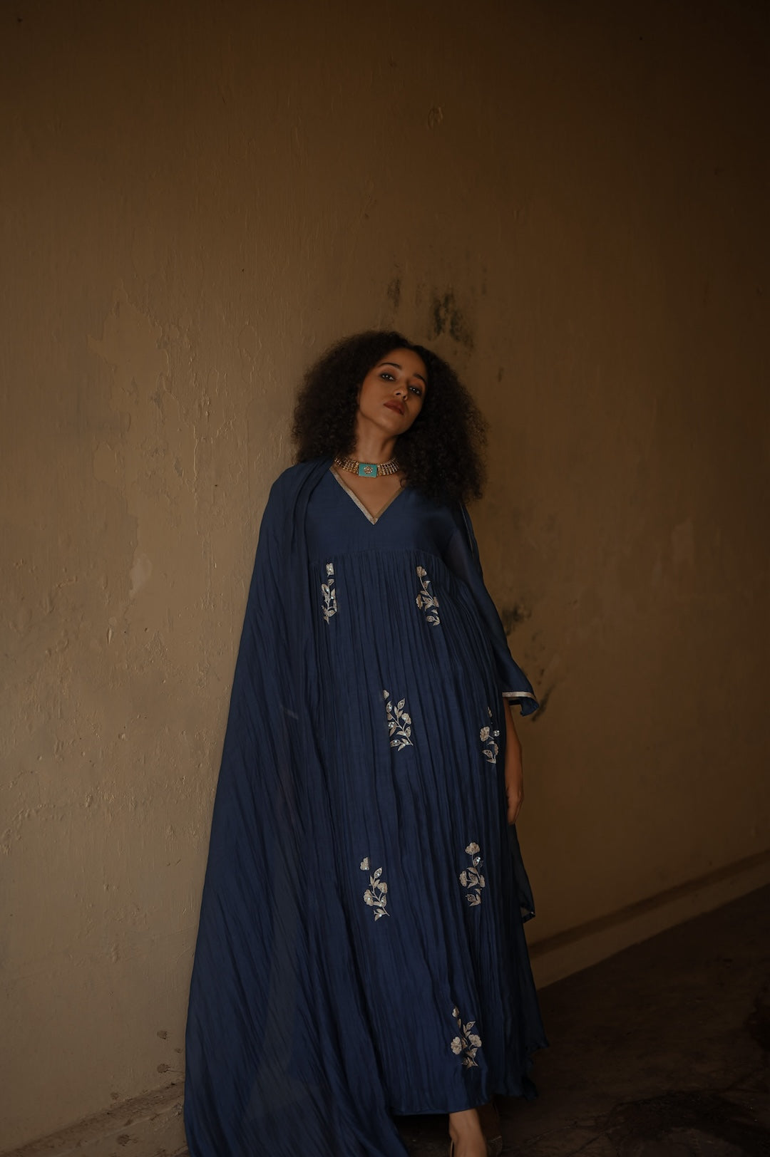 Ink Blue Kurt Set - Zuleiha