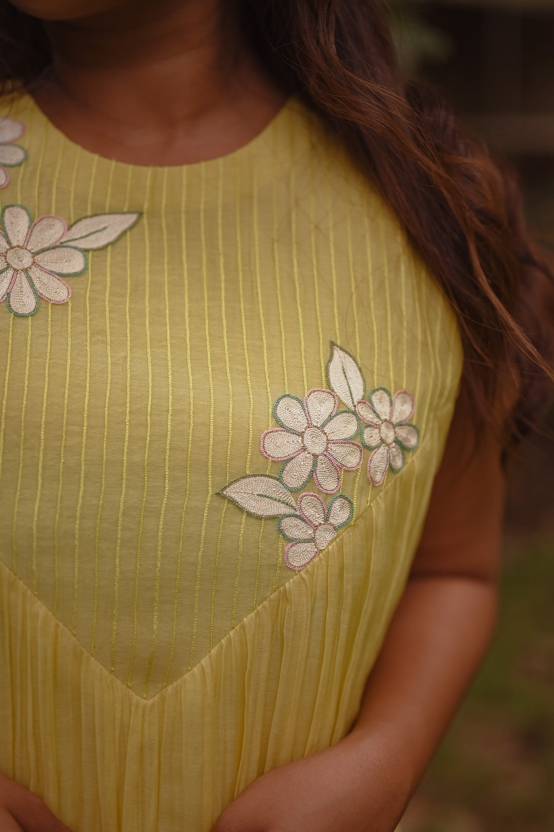 Yellow Co-rd Set with Zari and Thread - Zuleiha