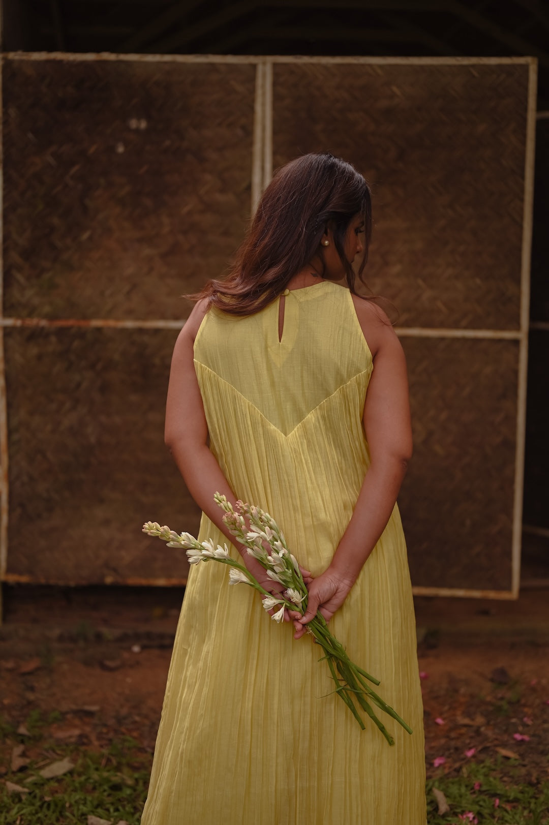 Yellow Co-rd Set with Zari and Thread - Zuleiha