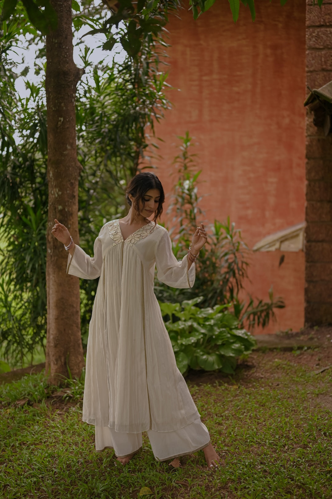 Ivory Co-ord Set - Zuleiha