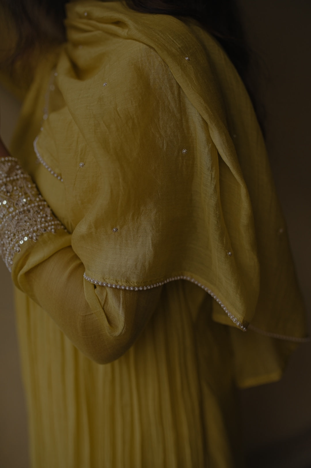 Sunflower Yellow Gathered Kurta Set - Zuleiha
