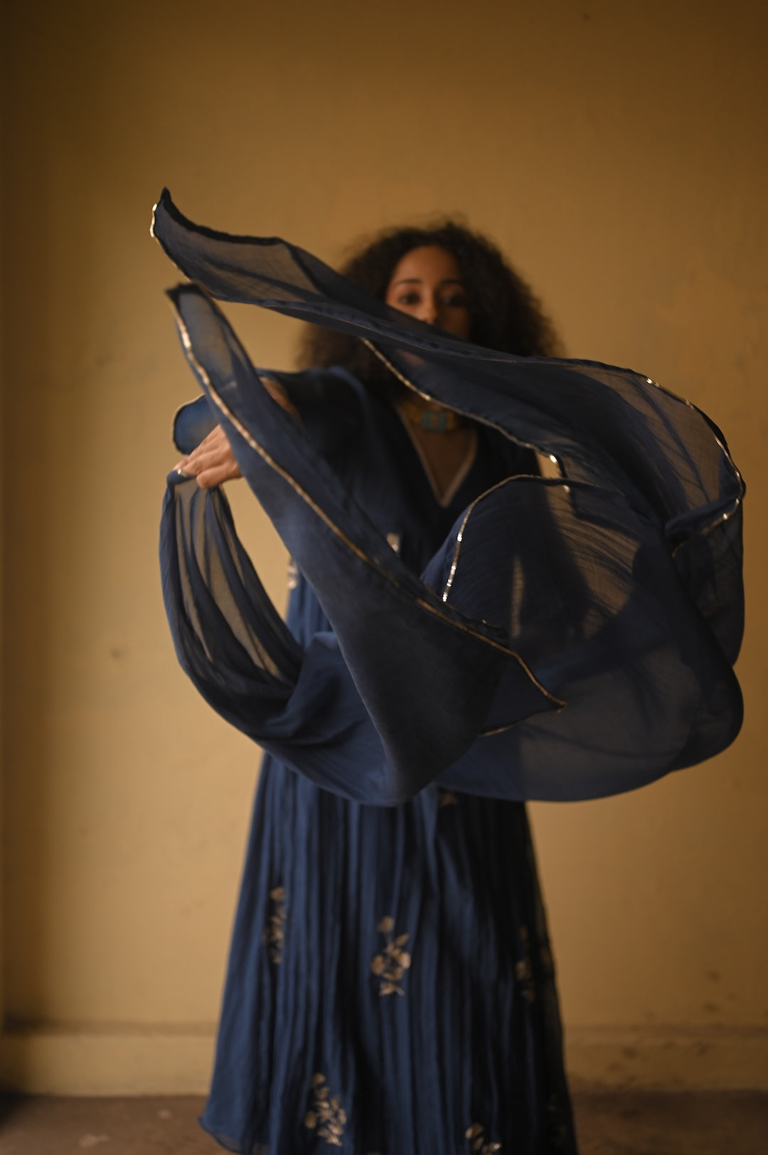 Ink Blue Kurt Set - Zuleiha