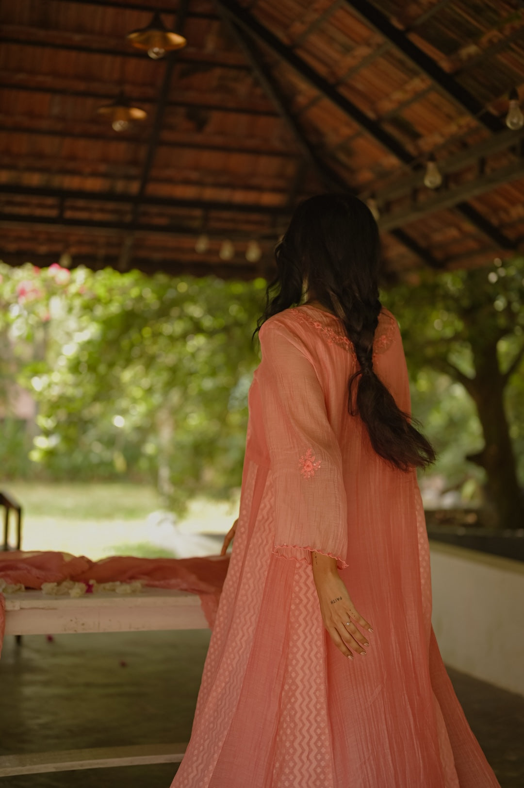 Blush Peach Kurta Set - Zuleiha