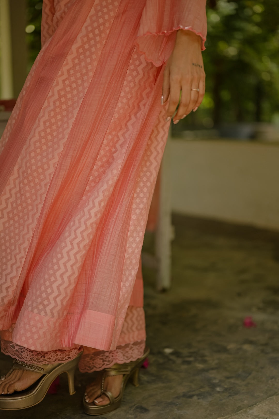 Blush Peach Kurta Set - Zuleiha