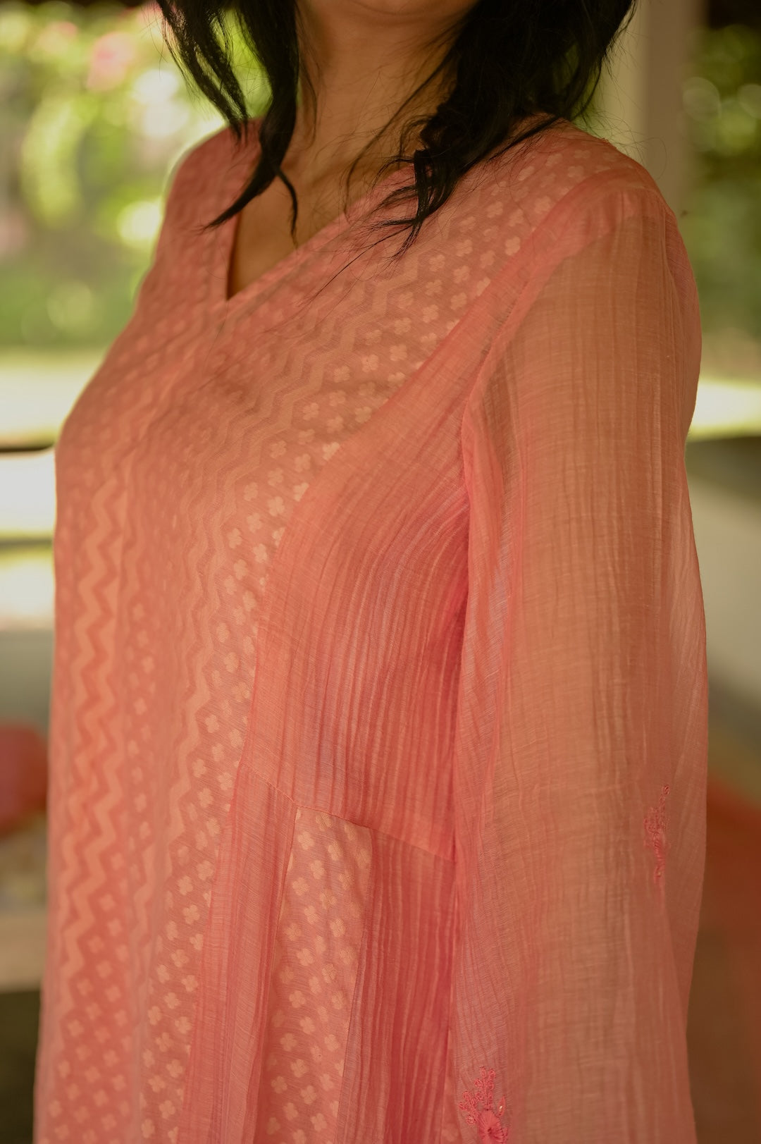 Blush Peach Kurta Set - Zuleiha