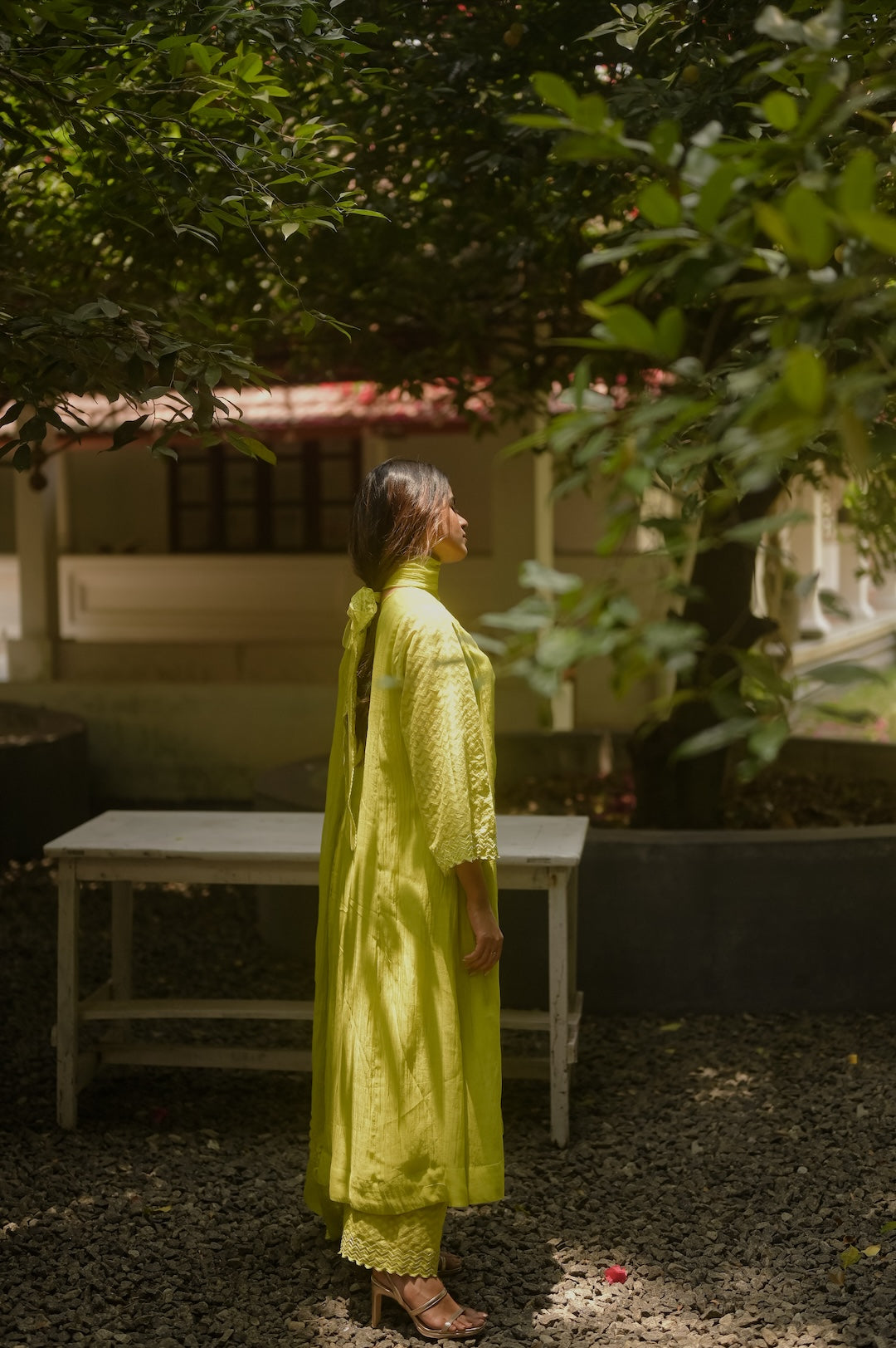 Lime Green Kurta Set - Zuleiha