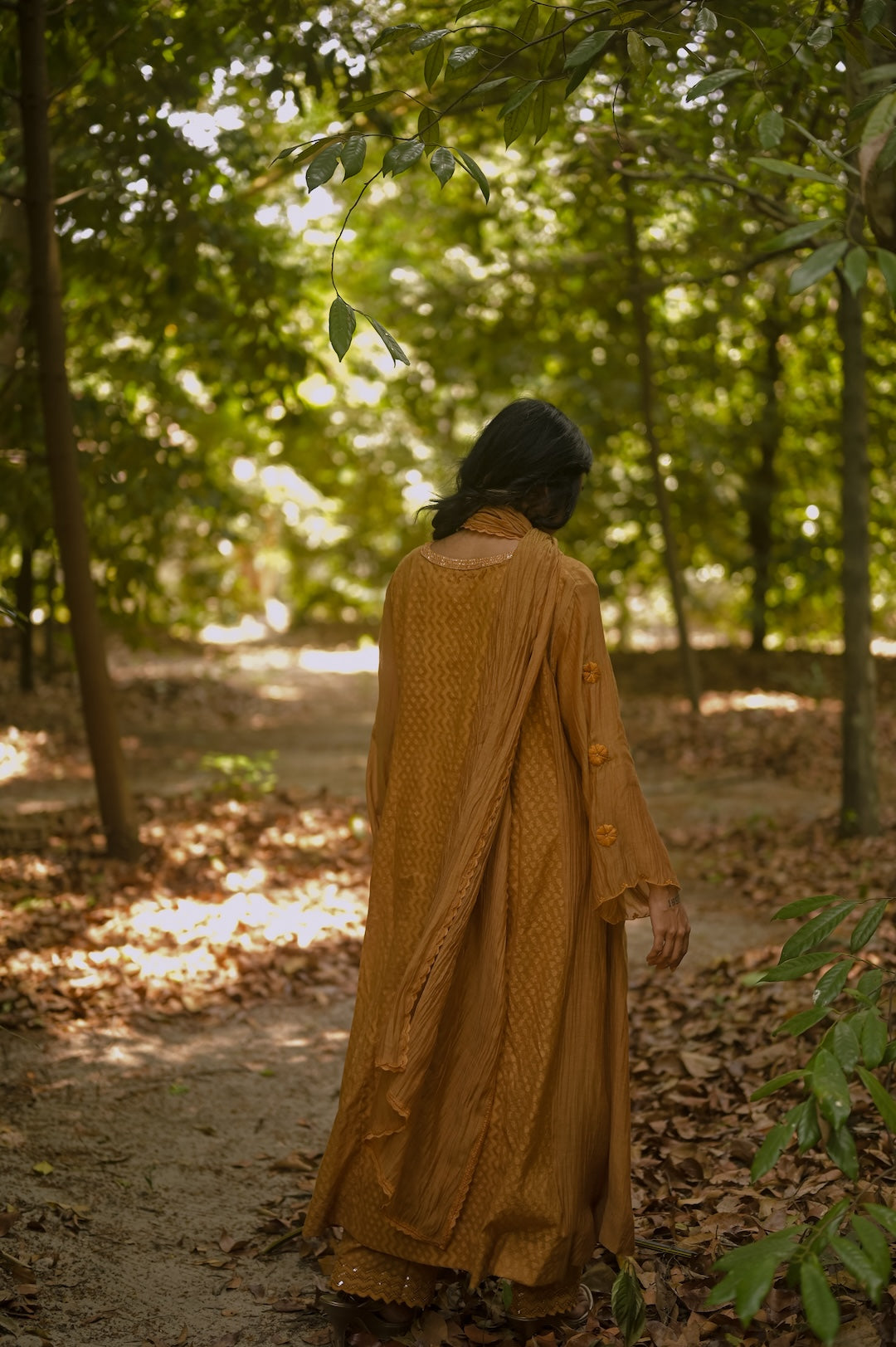 Brown Ochre Kurta Set - Zuleiha