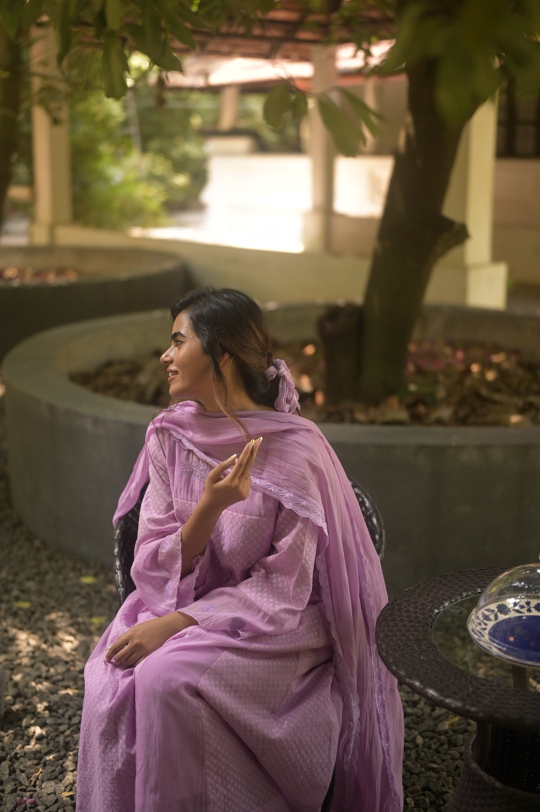 Lavender Kurta Set - Zuleiha