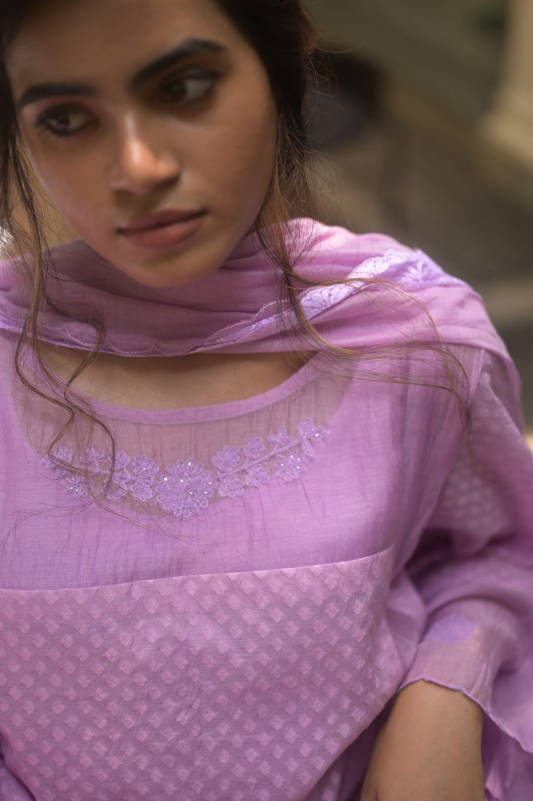 Lavender Kurta Set - Zuleiha