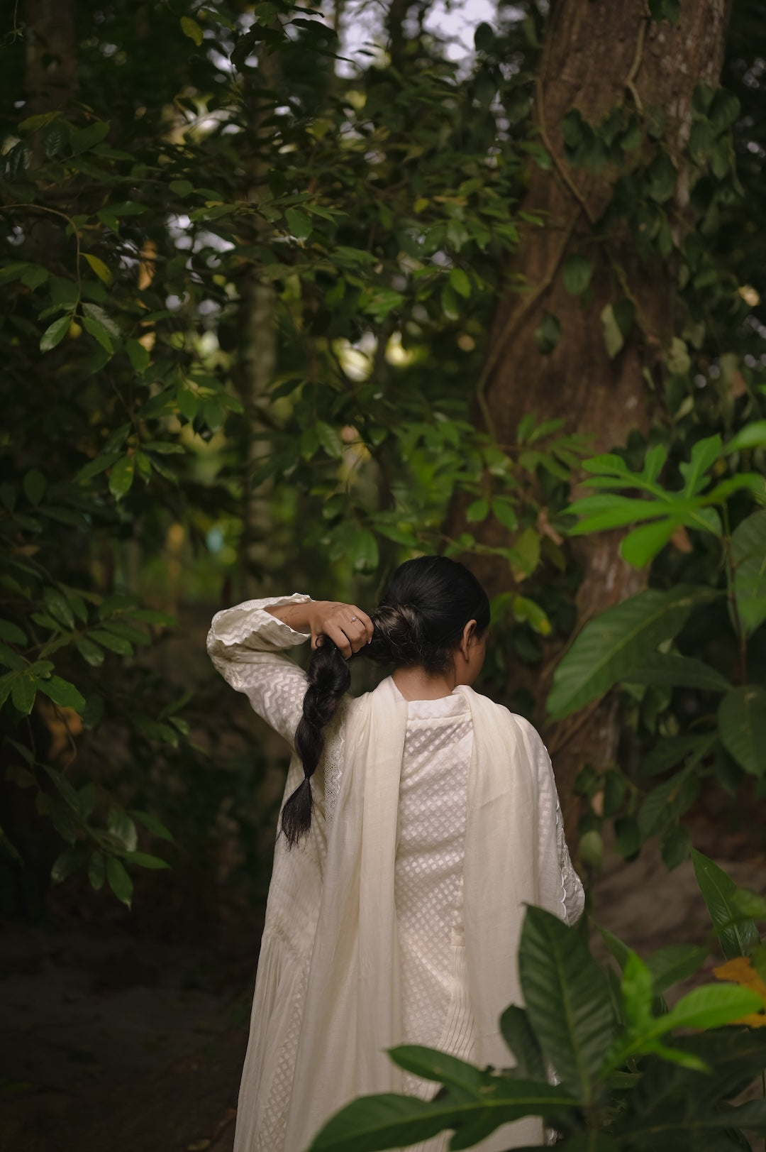 Ivory Self Chanderi Kurta Set - Zuleiha