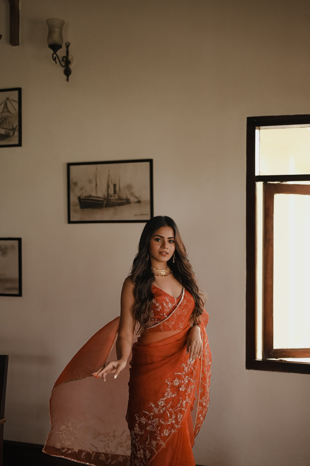 Begum Surkh Saree