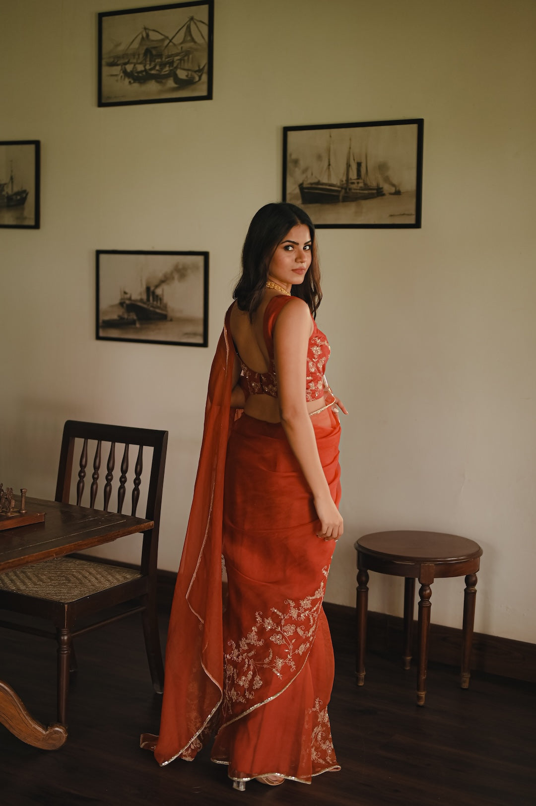 Begum Surkh Saree
