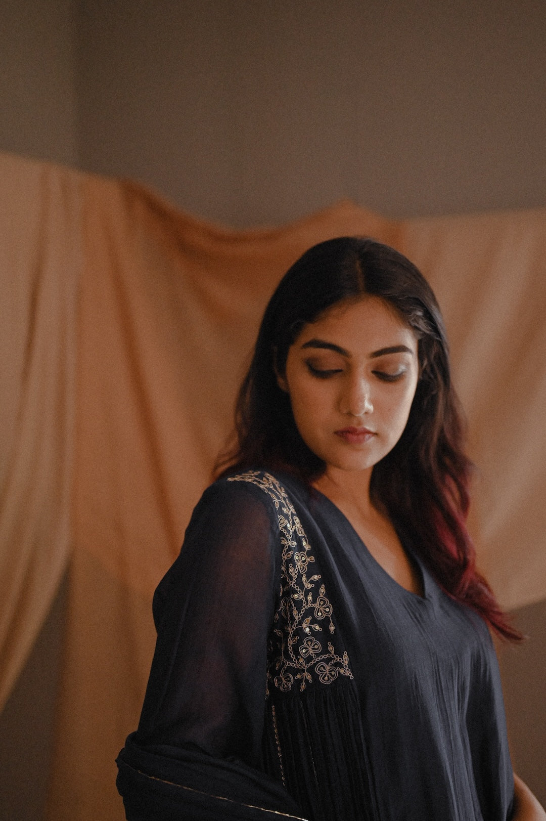 Deep Blue Kurta Set - Zuleiha