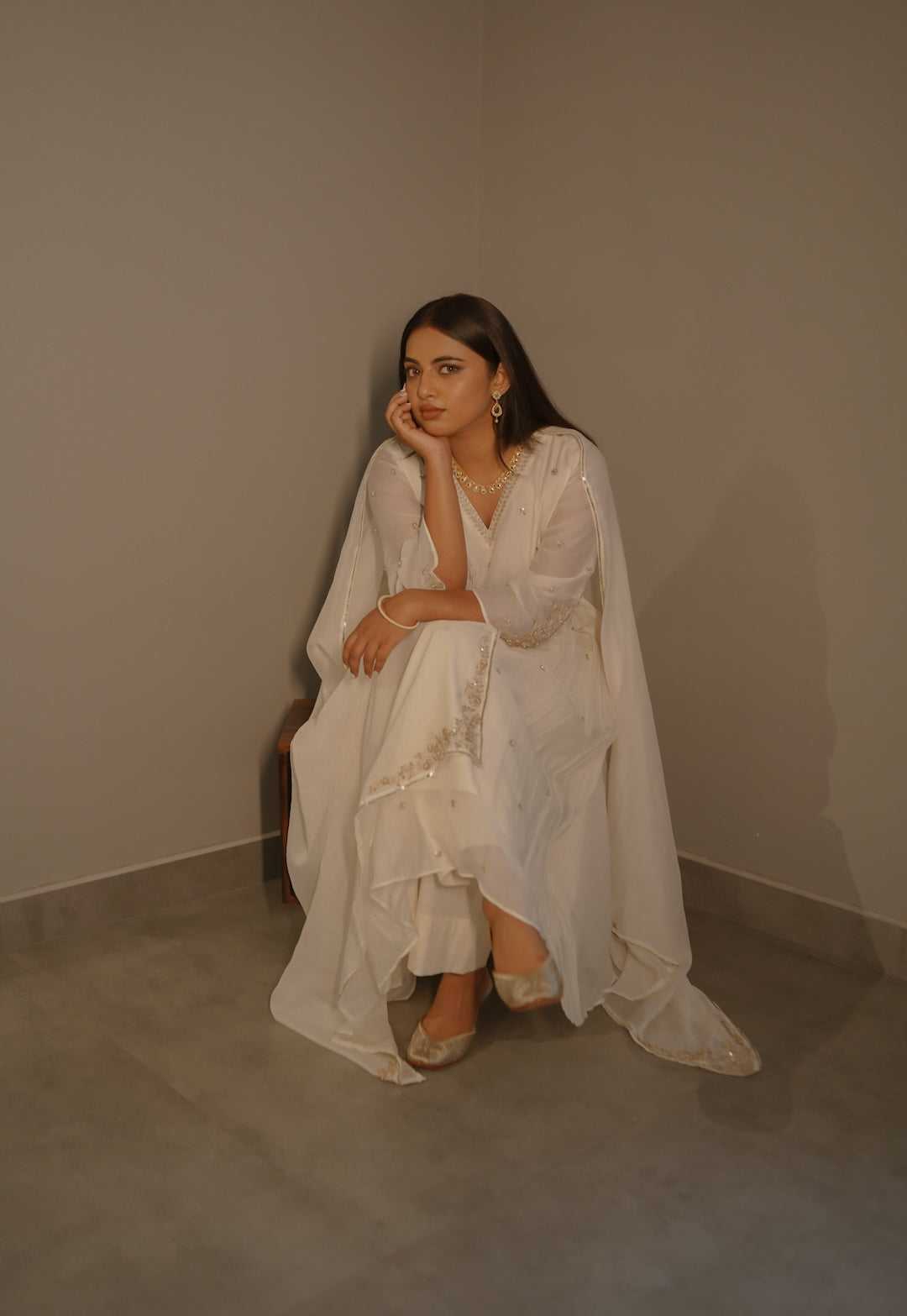 Ivory Kurta Set - Zuleiha
