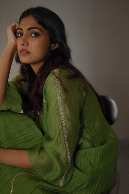 Mehendi Green Kurta Set - Zuleiha