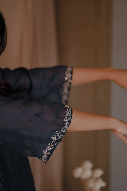 Deep Blue Kurta Set - Zuleiha