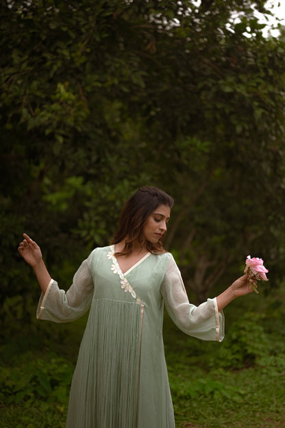 Blue C-ord Set with Zari And - Zuleiha