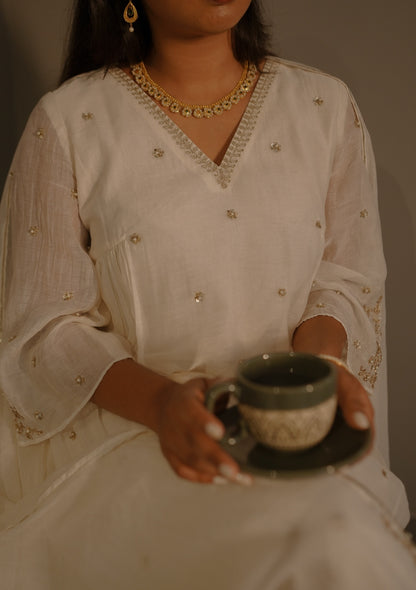 Ivory Kurta Set - Zuleiha