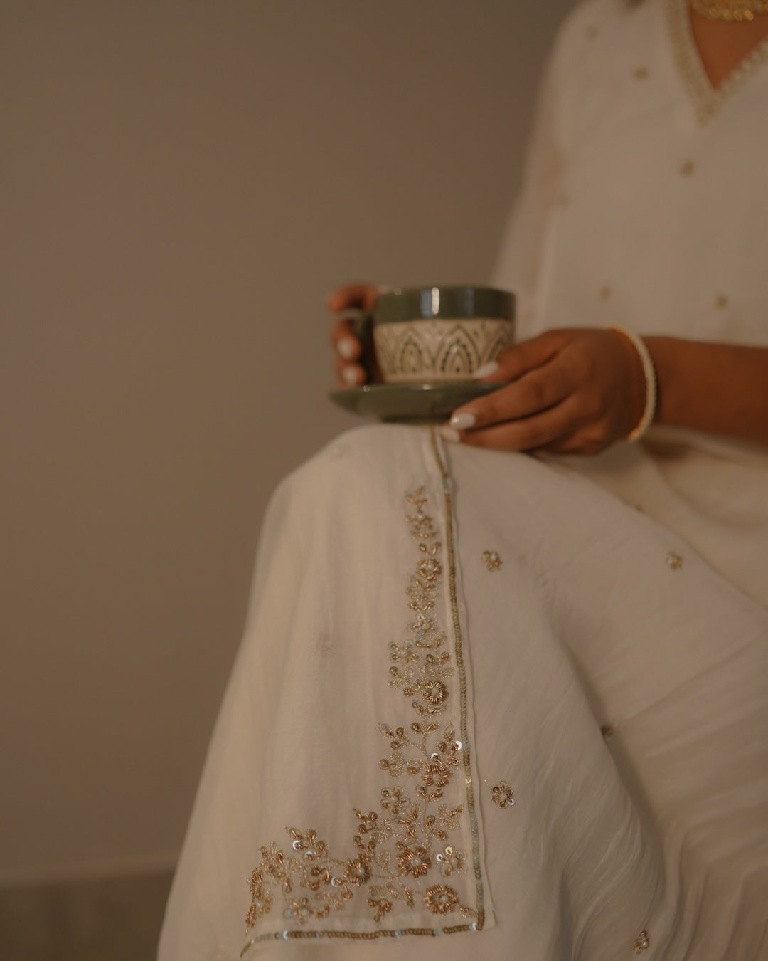 Ivory Kurta Set - Zuleiha
