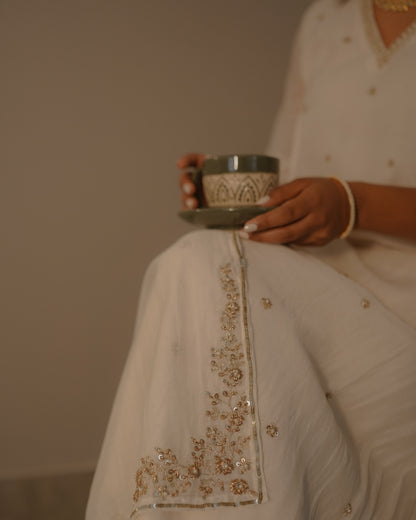 Ivory Kurta Set - Zuleiha