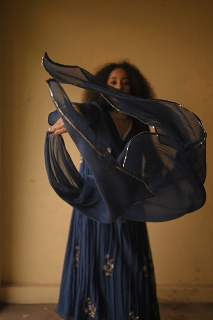 Ink Blue Kurt Set - Zuleiha