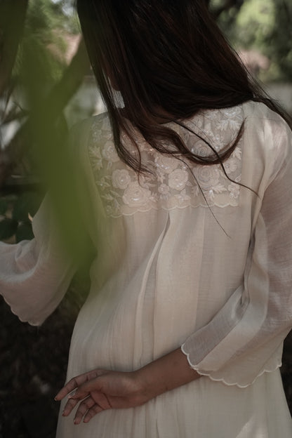 Ivory Co-ord Set - Zuleiha