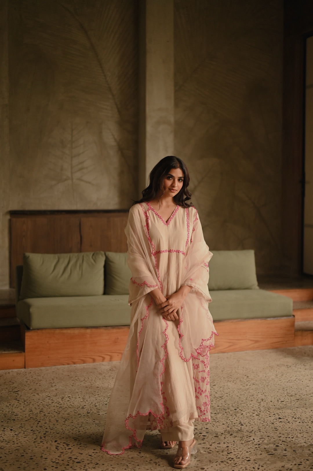 WildFlower Ivory and Pink - Zuleiha