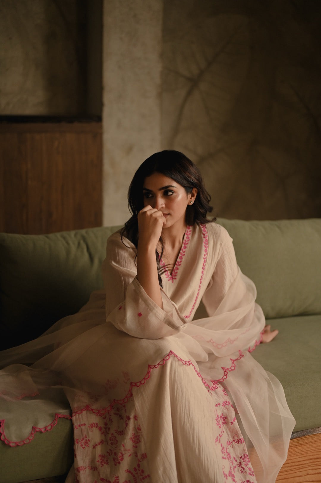 WildFlower Ivory and Pink - Zuleiha