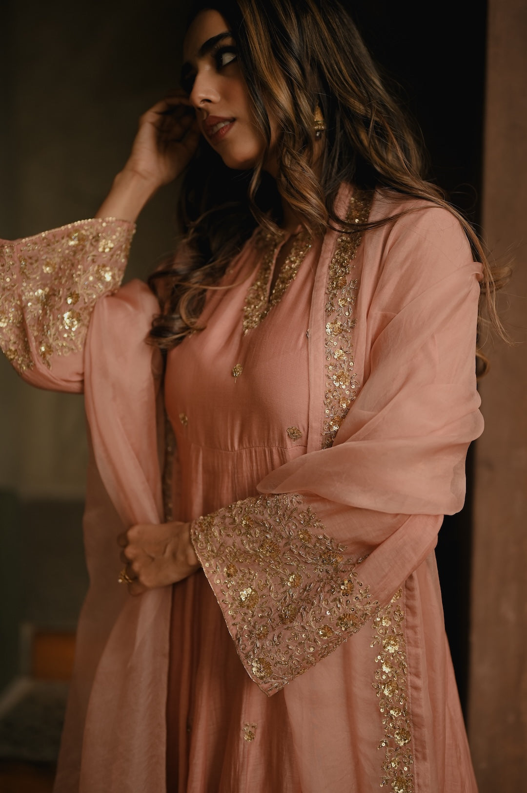 Roohi Blush Anarkali Set - Zuleiha