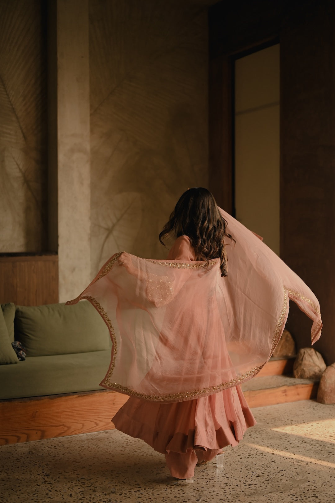 Roohi Blush Anarkali Set - Zuleiha
