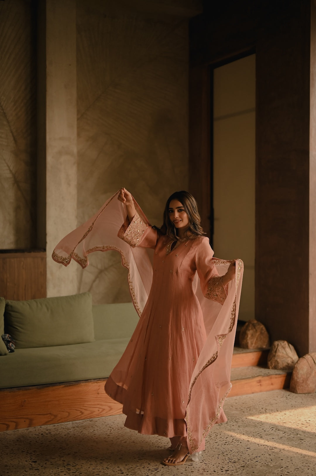 WildFlower Ivory and Pink - Zuleiha