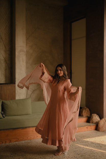 WildFlower Ivory and Pink - Zuleiha