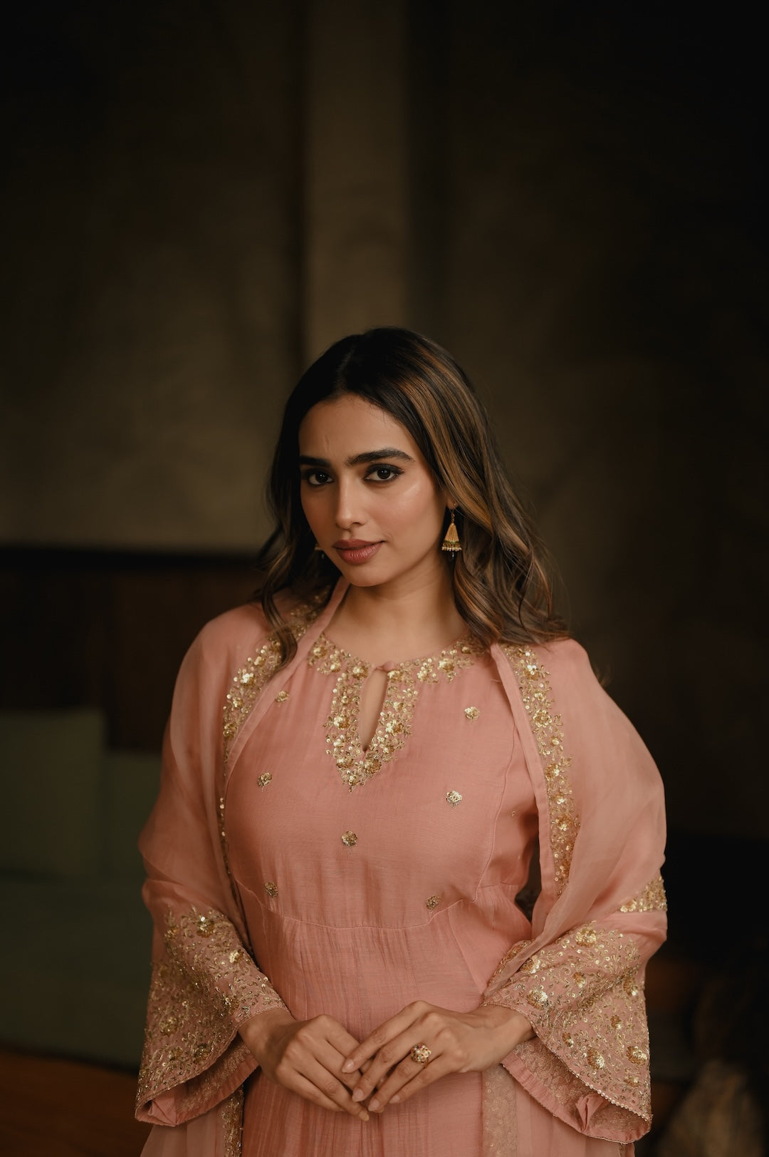Roohi Blush Anarkali Set - Zuleiha