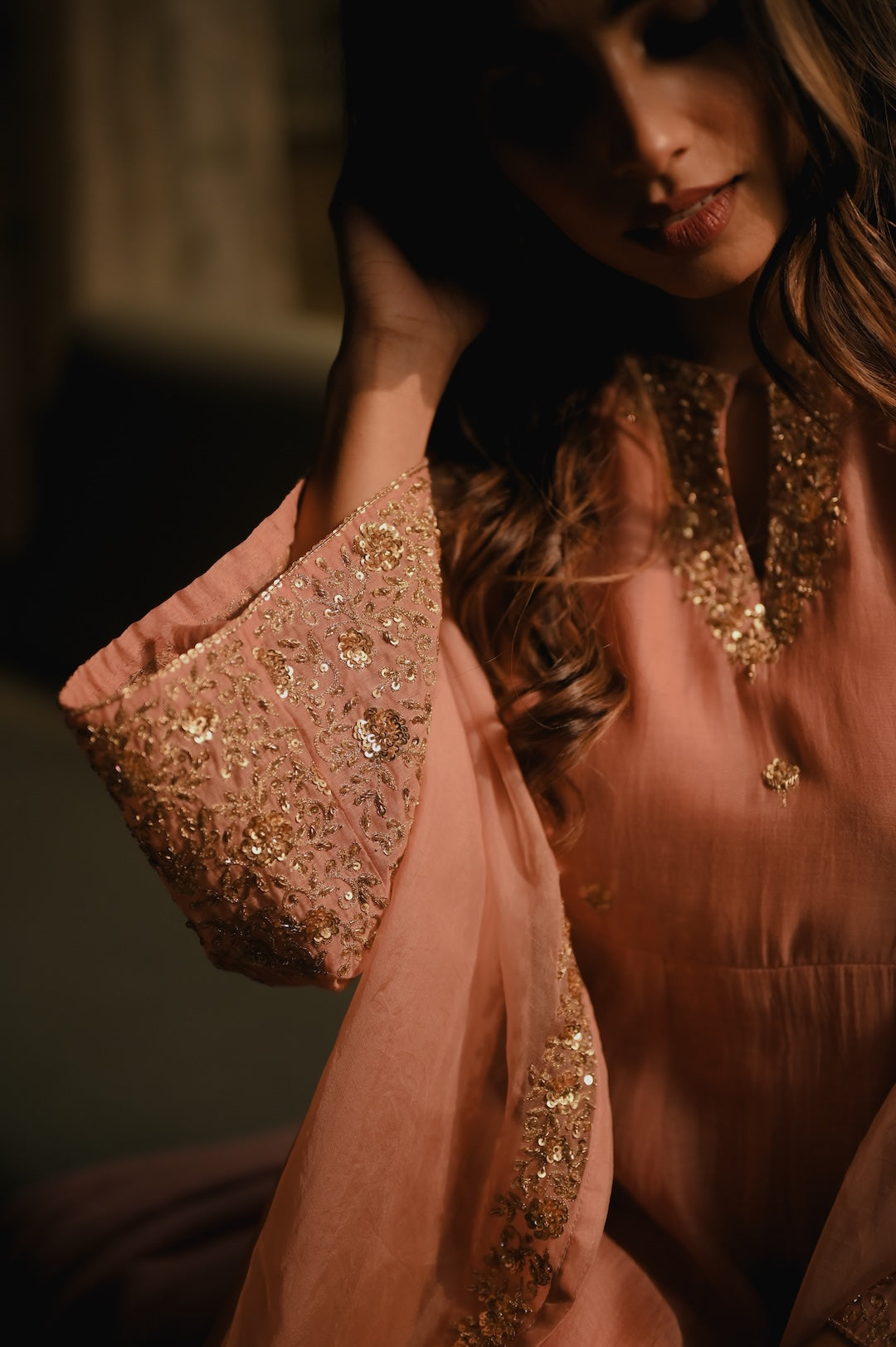 WildFlower Ivory and Pink - Zuleiha