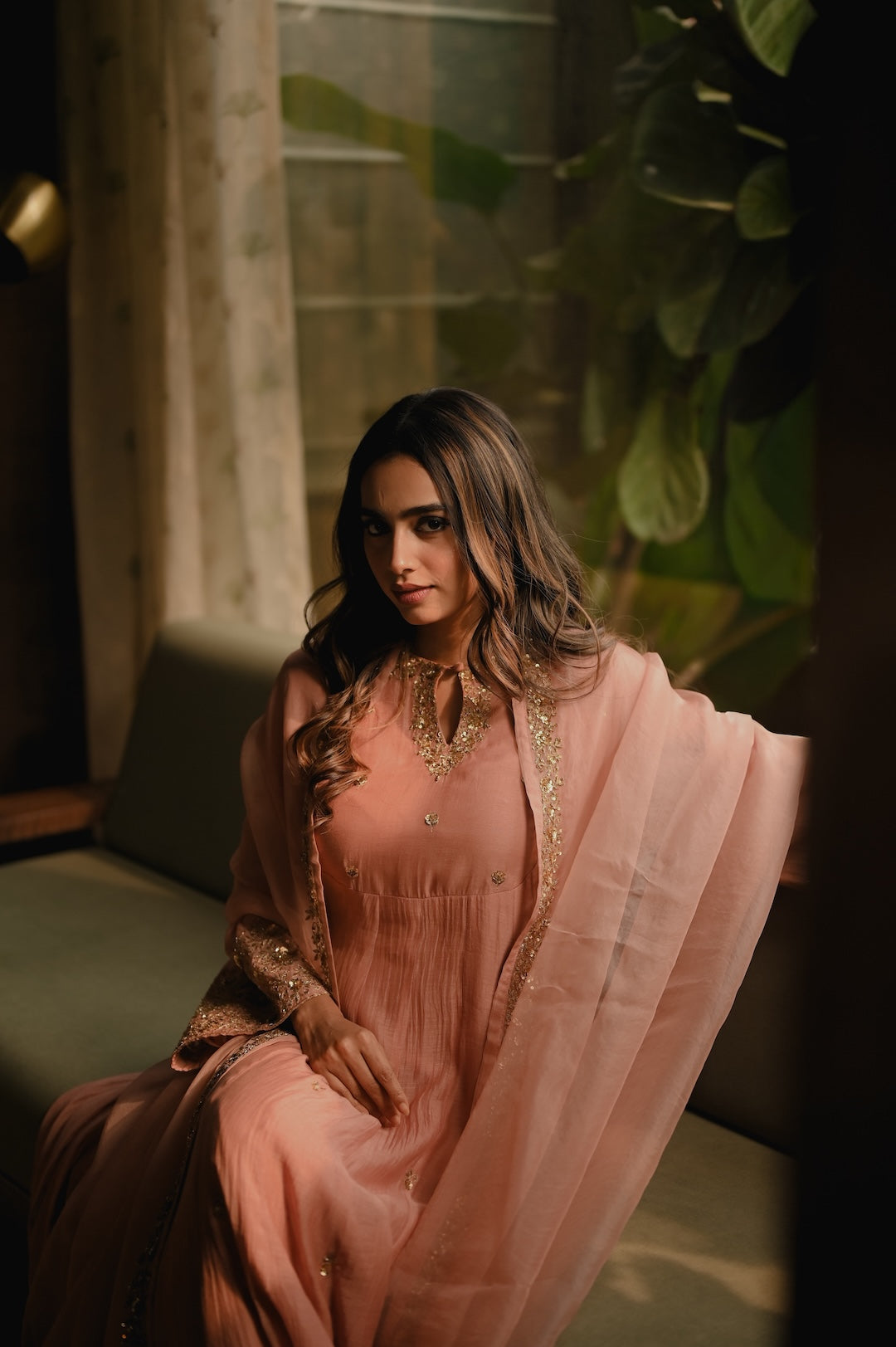 Roohi Blush Anarkali Set - Zuleiha
