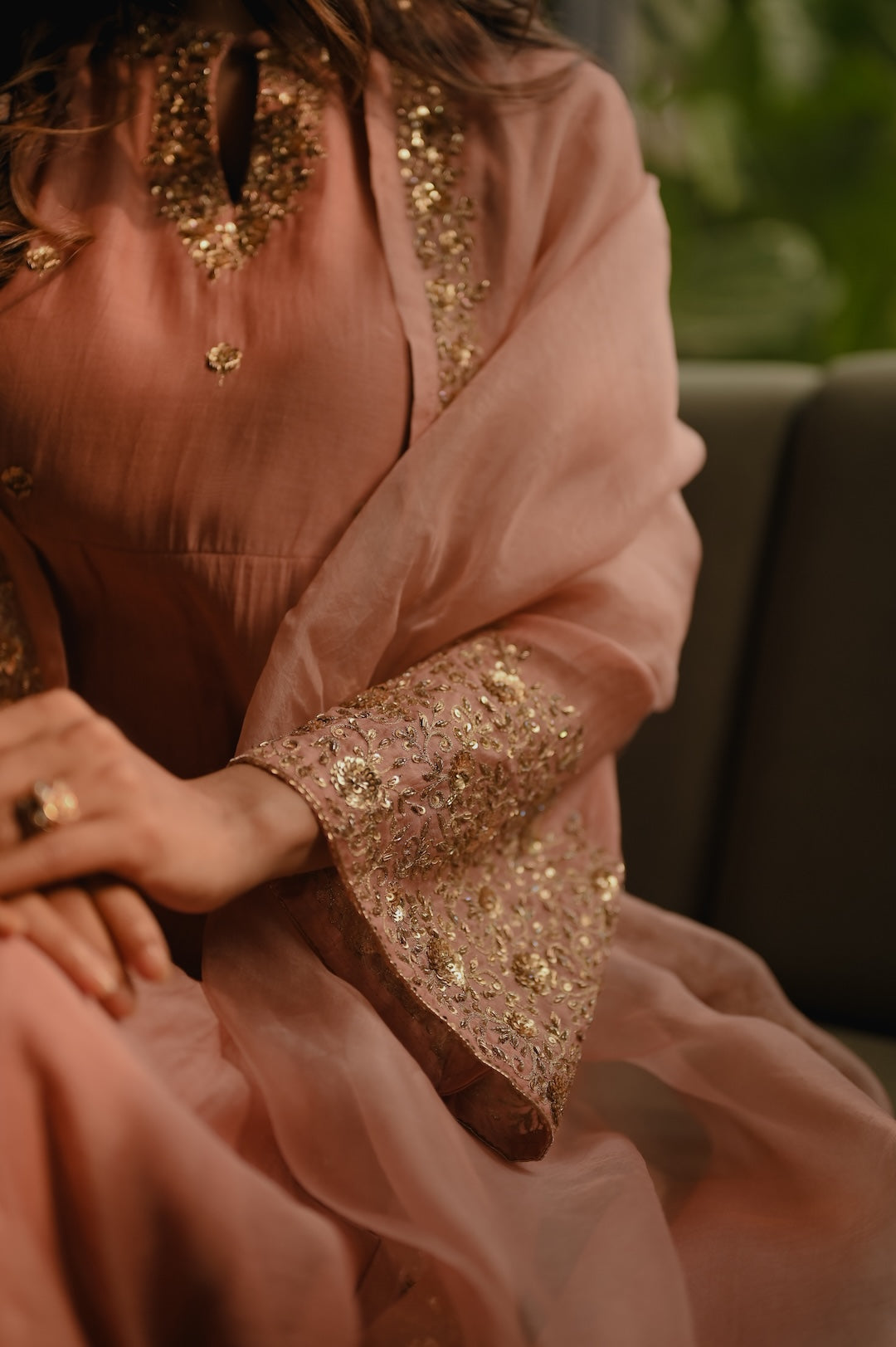 WildFlower Ivory and Pink - Zuleiha