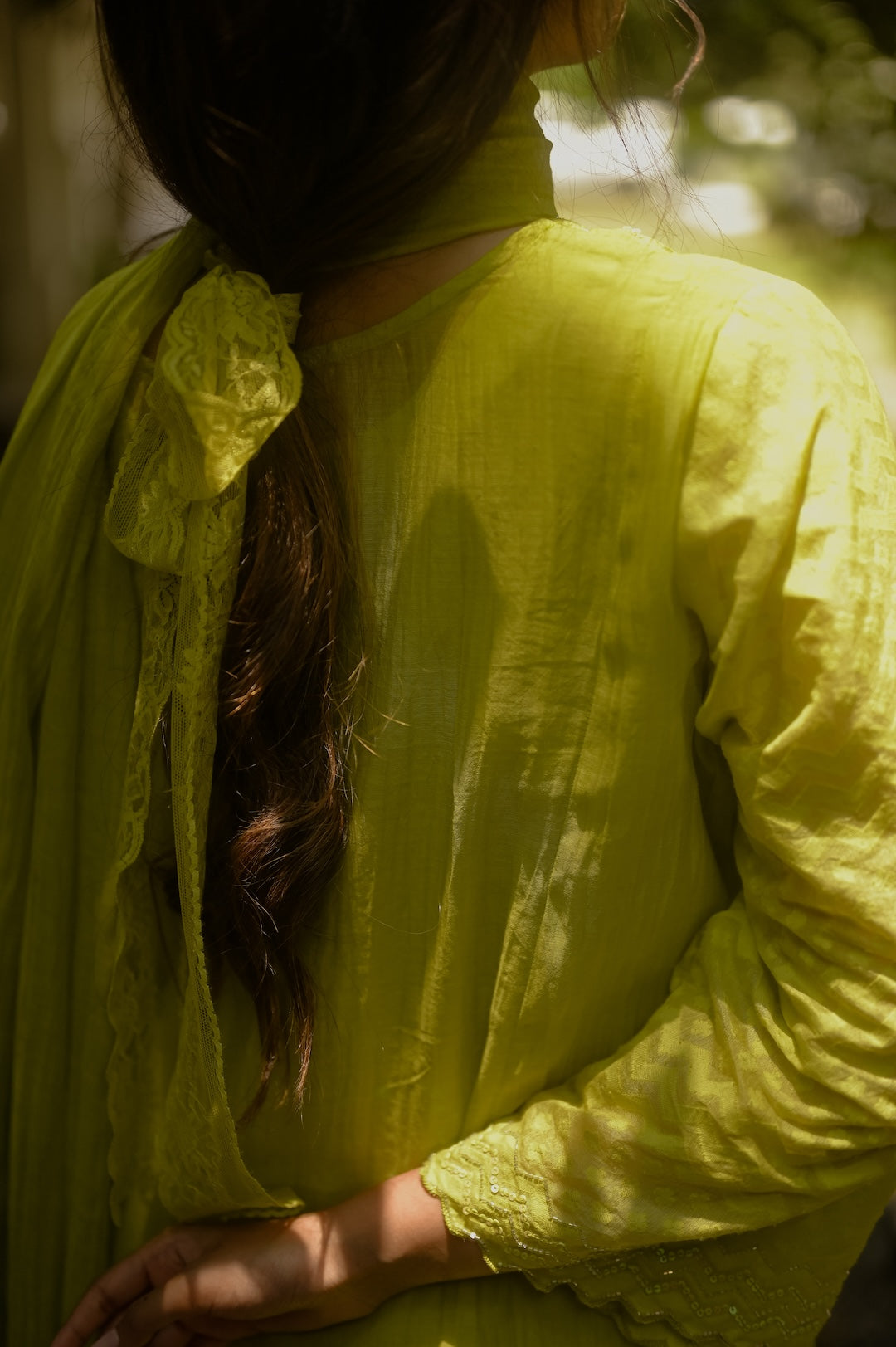 Lime Green Kurta Set - Zuleiha