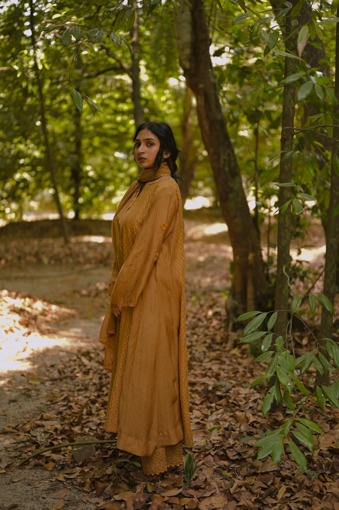 Brown Ochre  Kurta Set - Zuleiha