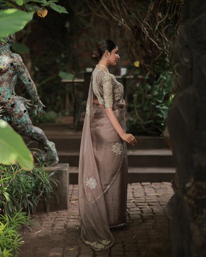 Grey Saree - Zuleiha