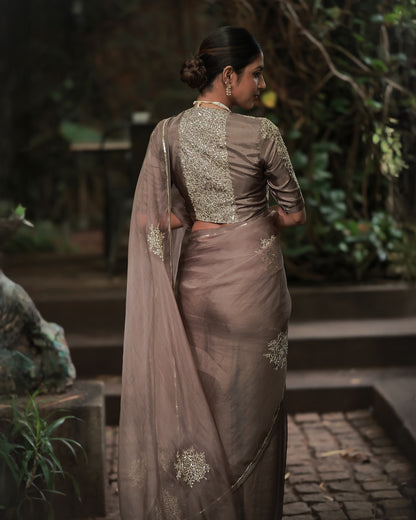 Grey Saree - Zuleiha