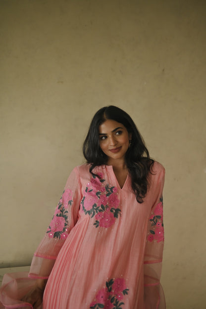 Sukoon Pink Garden Set - Zuleiha