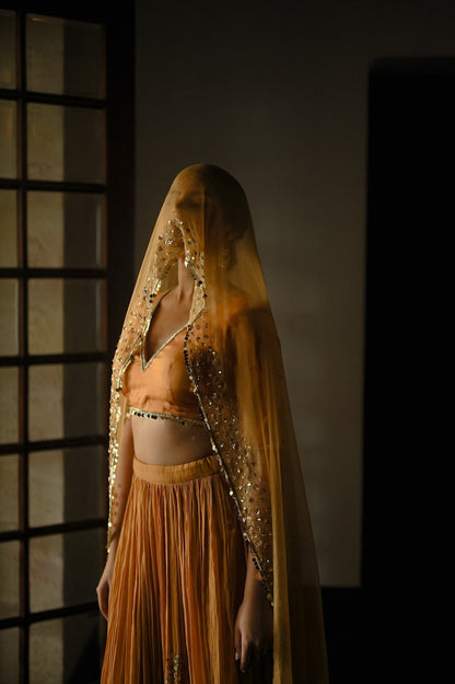 Begum Sunehri Lehenga - Zuleiha