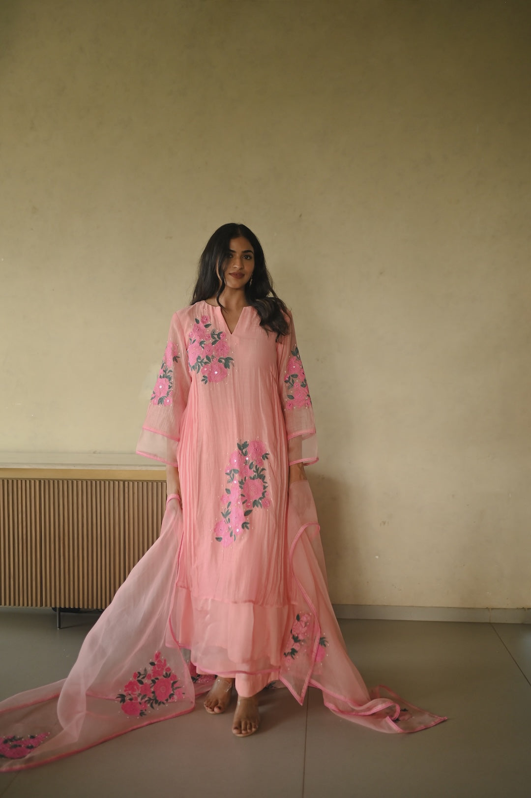 Sukoon Pink Garden Set - Zuleiha