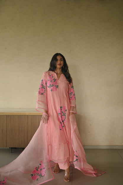 Sukoon Pink Garden Set - Zuleiha
